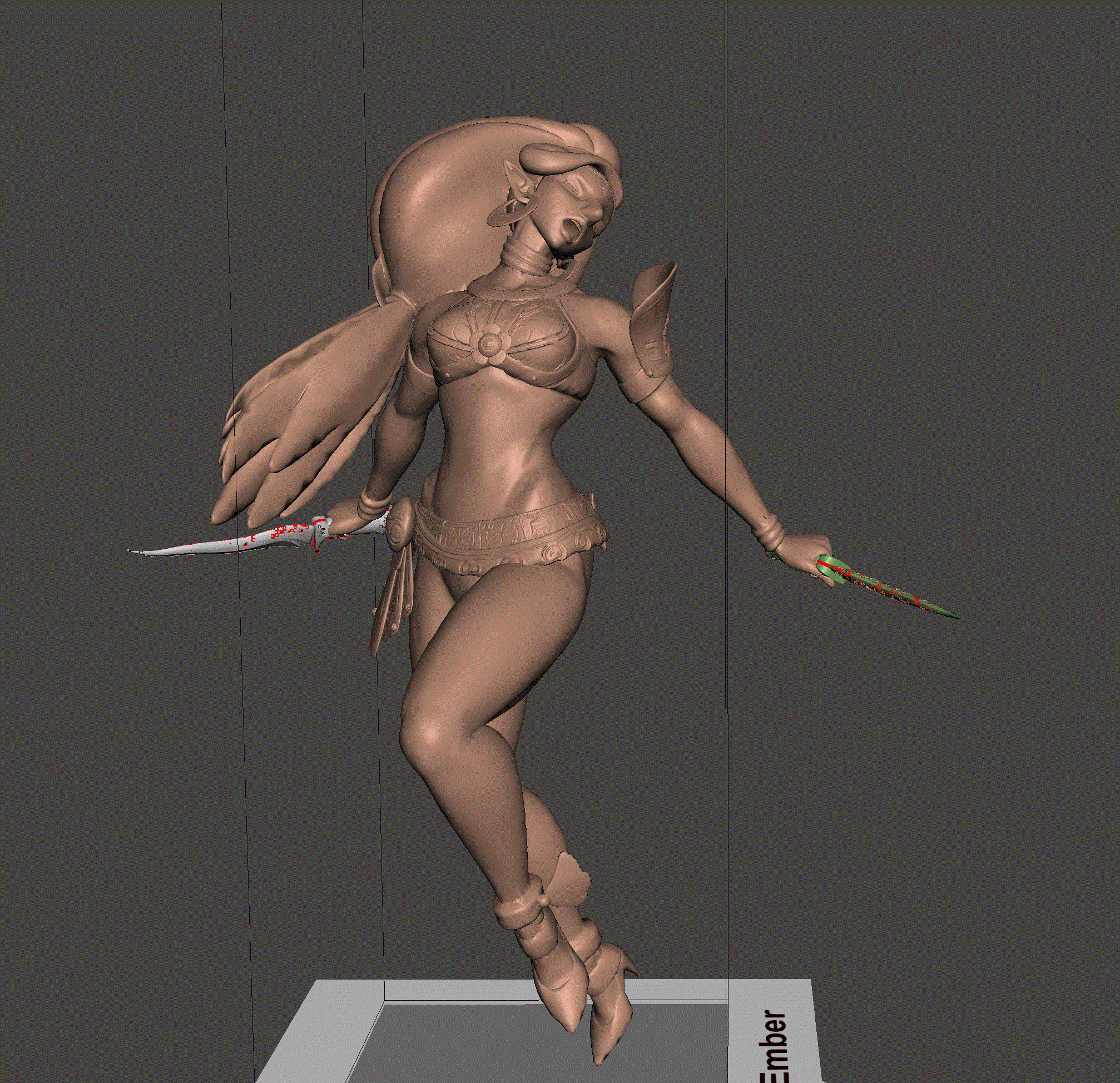 Elven Dancer with Daggers