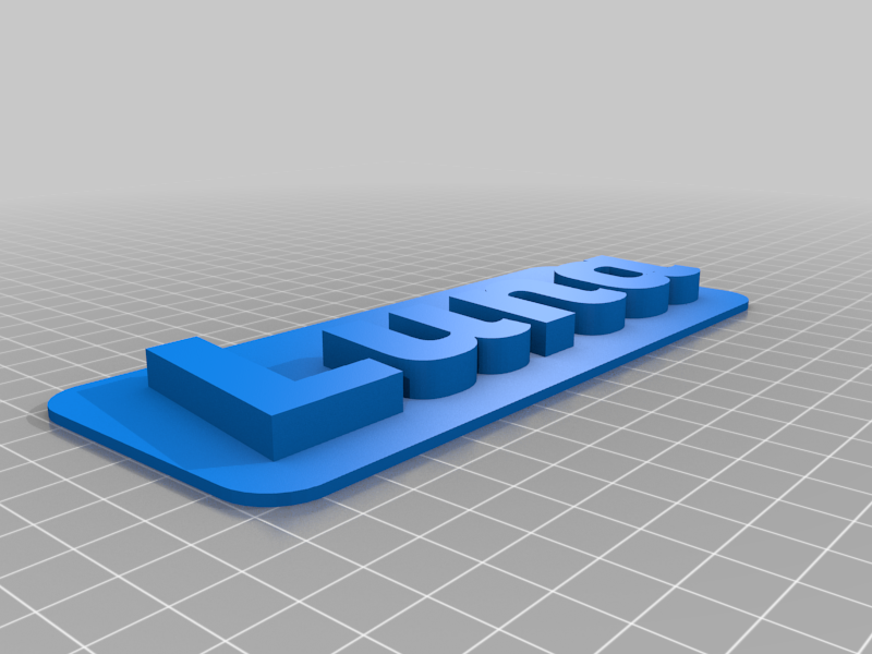Luna 3D Nameplate / Nametag
