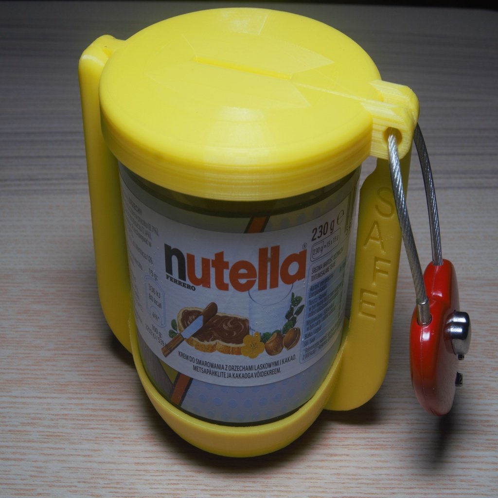 Small Nutella safe and piggybank - without screw!!!