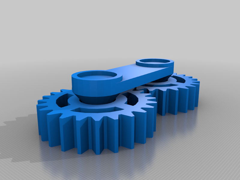 2 gears print in place