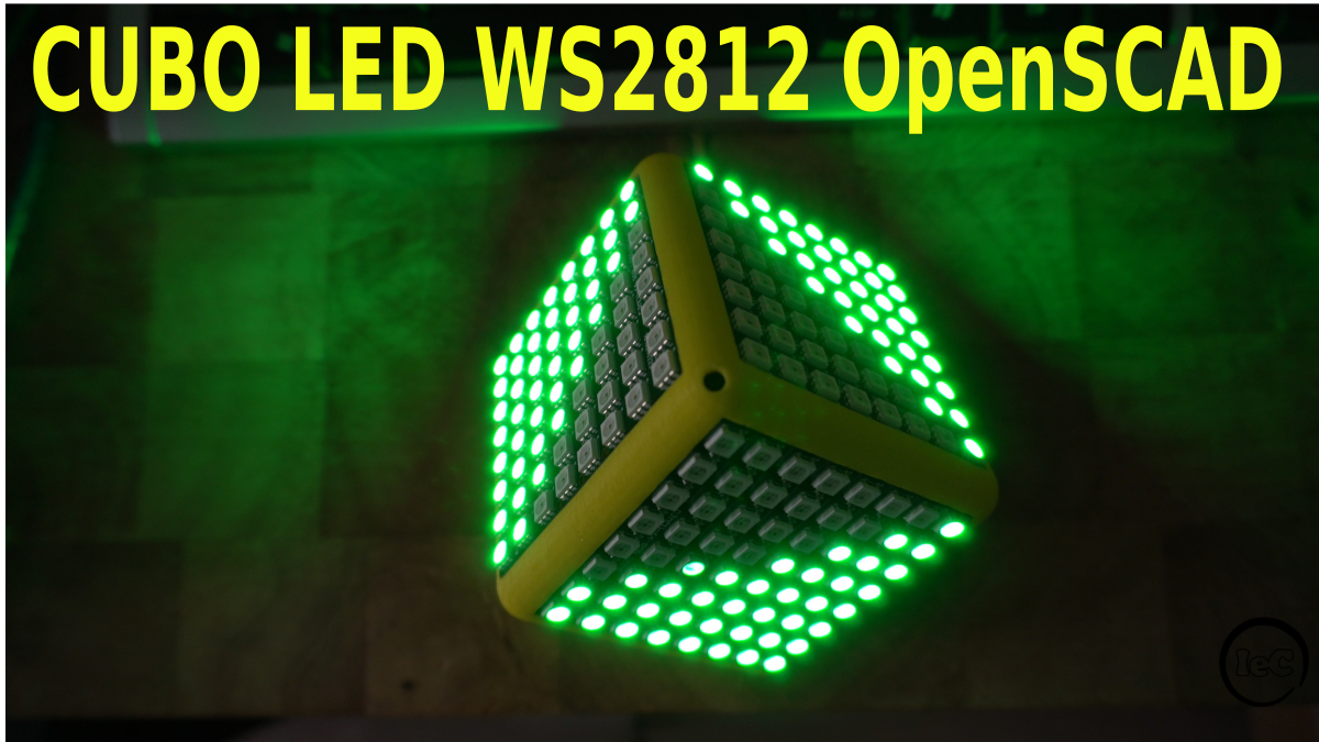 CUBE LED with Neopixel Matrix panels WS2812.