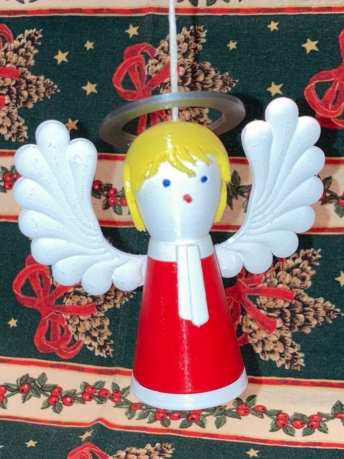 Colorful Christmas Tree Ornament - Angel