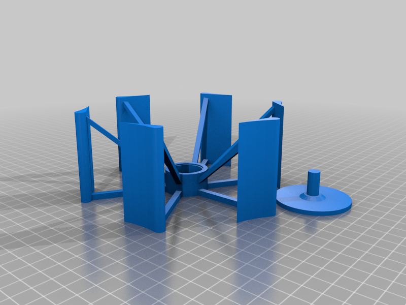 Vertical Windmill with bearings and stand