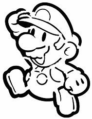 Paper Mario stencil