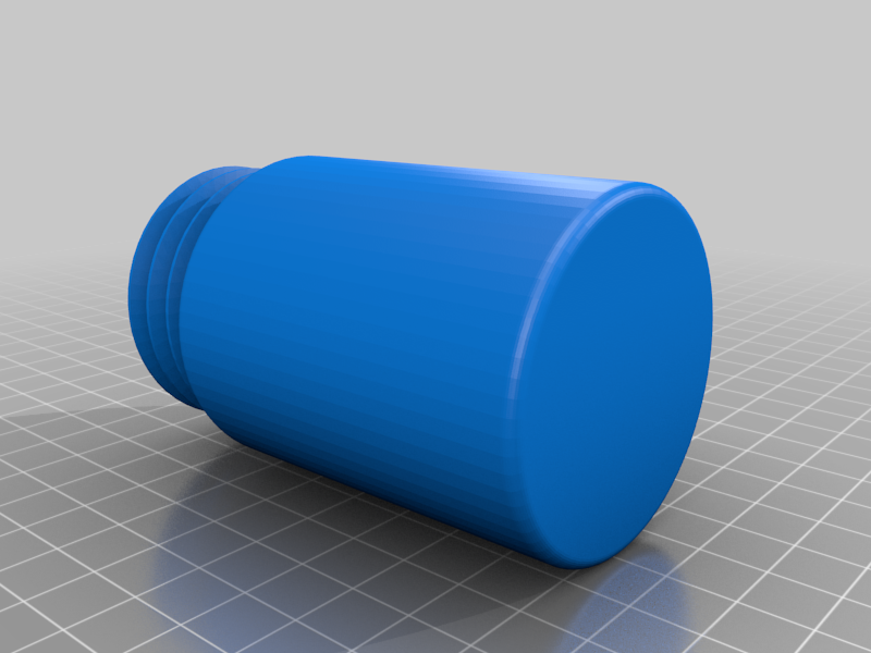 Container with screw on cap