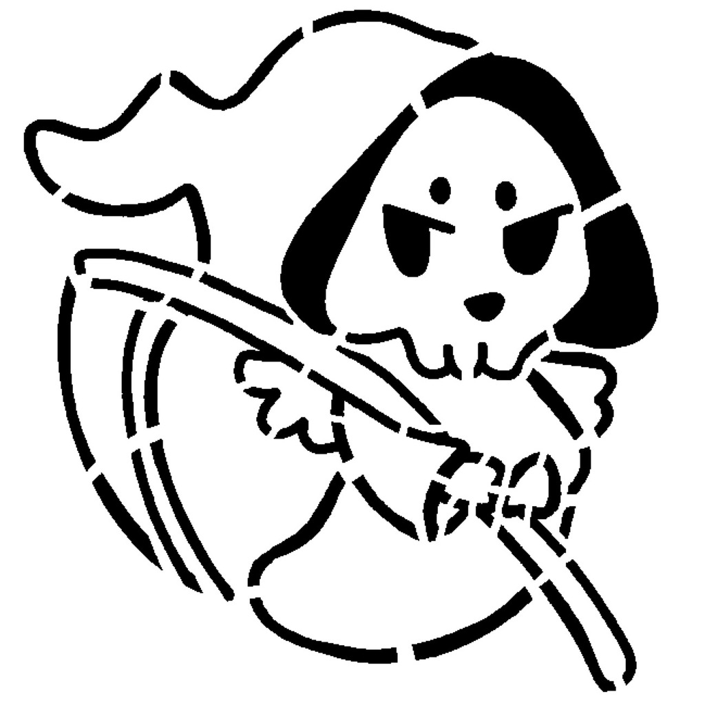 Grim Reaper stencil 27