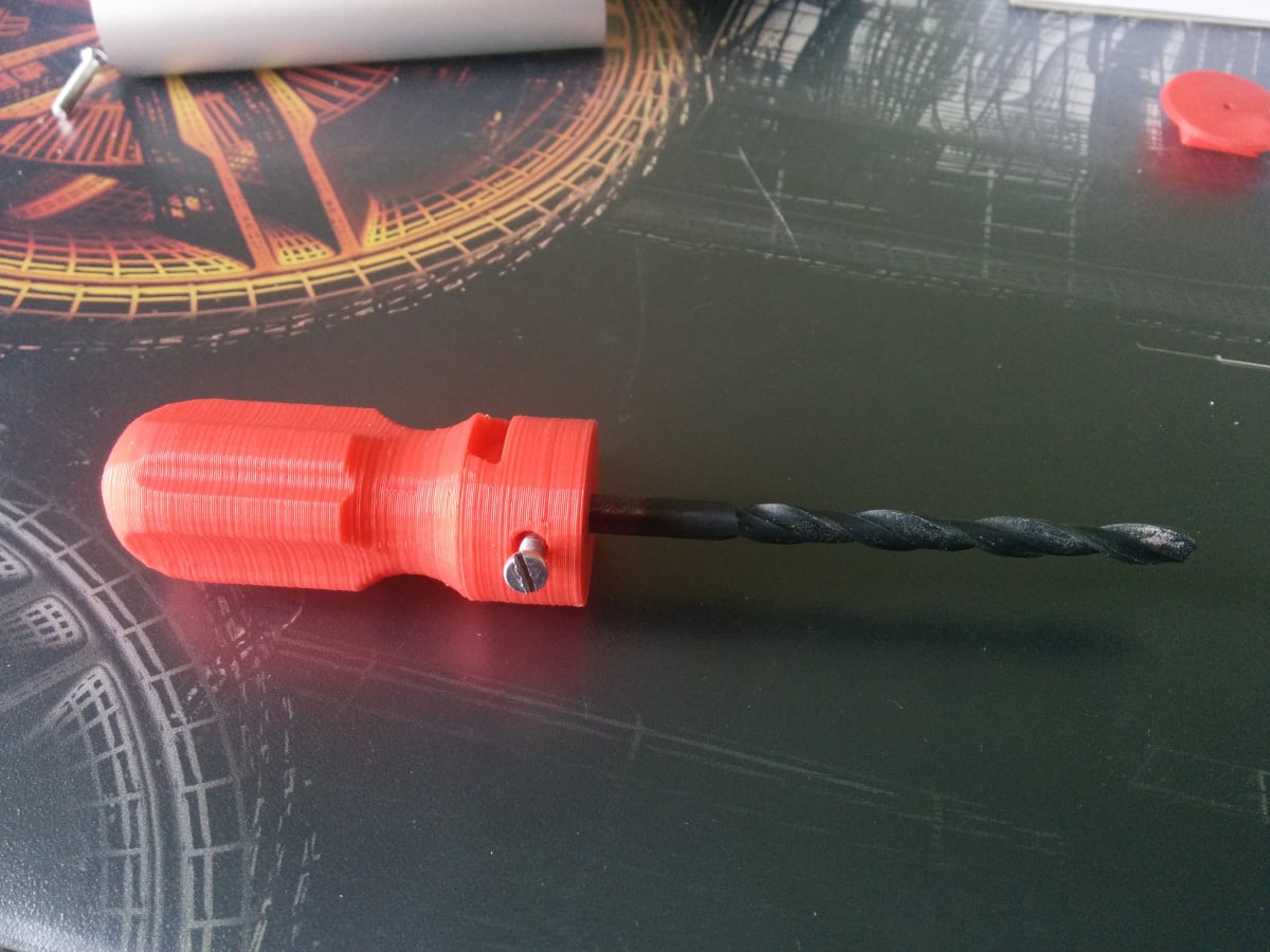 2 Part drill bit Handle