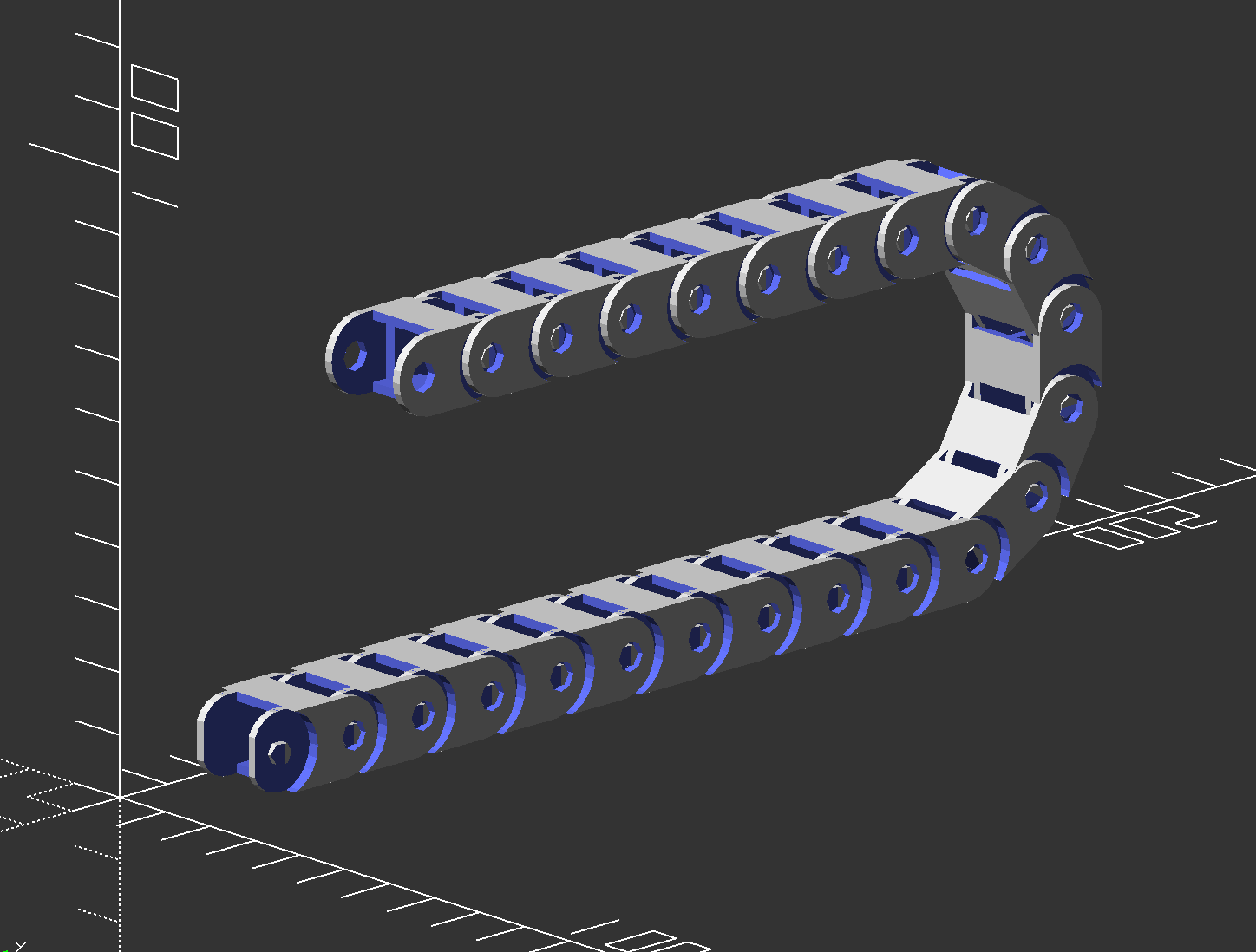 Fully Parametric Cable Chain