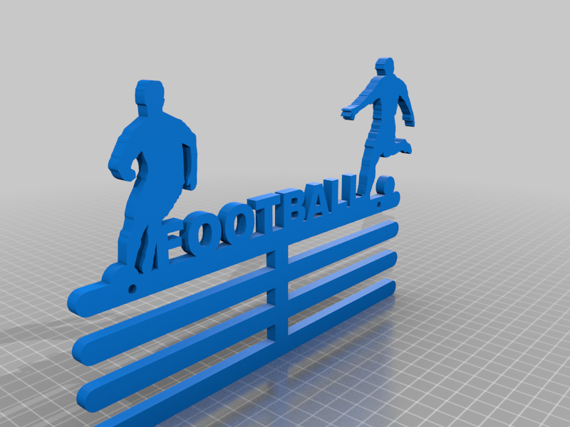 3D Medal Hanger FOOTBALL