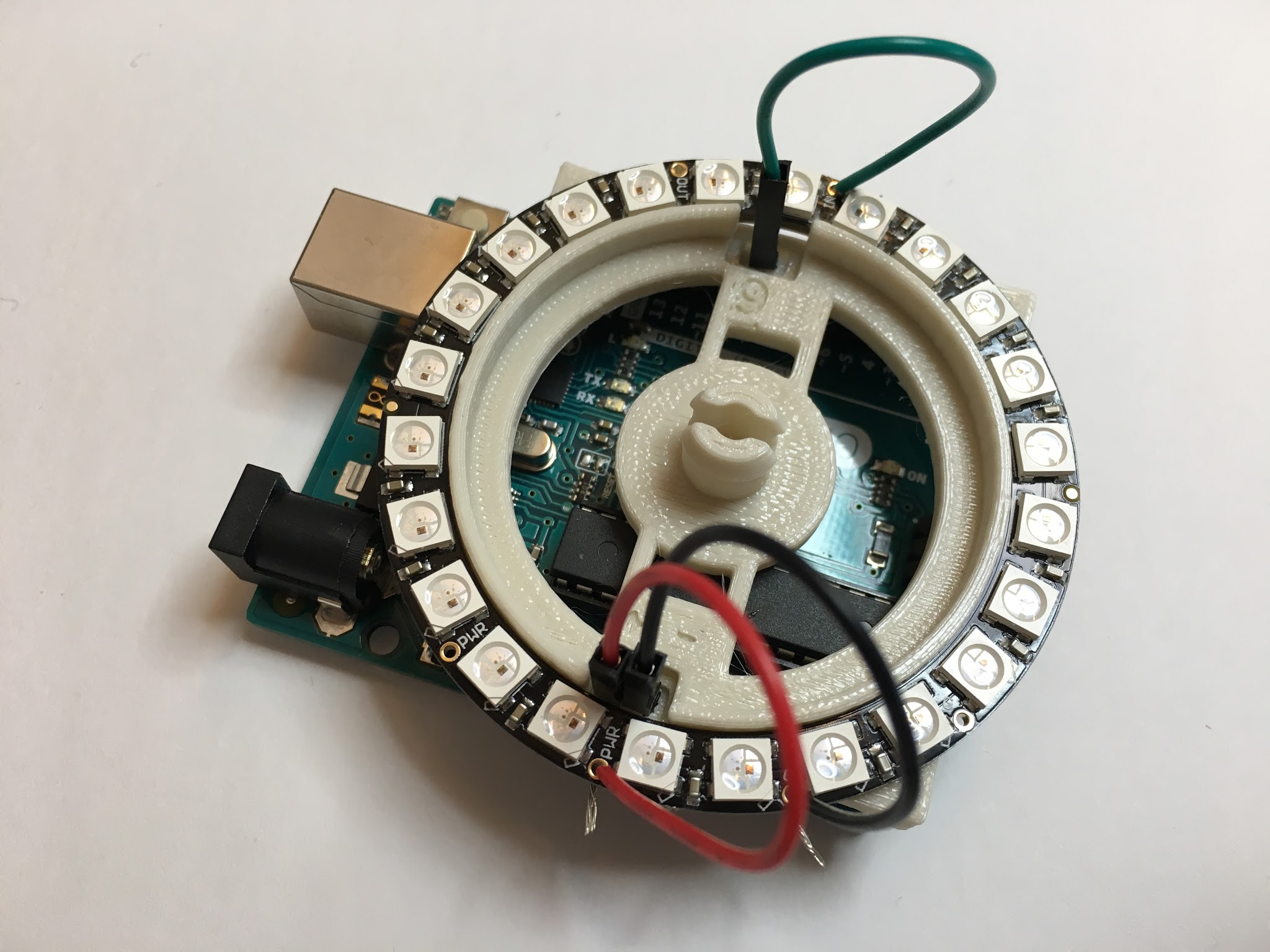 NeoPixel Ring with snap for 3D design