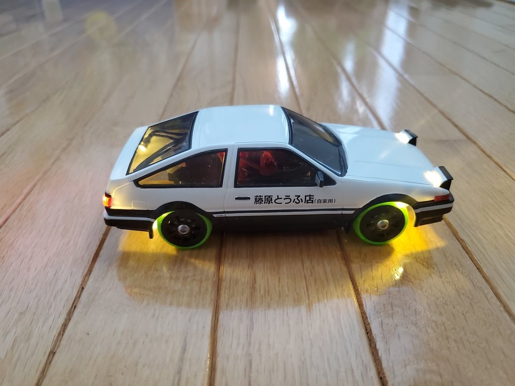 Fully Printed 4WD Drift Car Chassis - 1:28 Scale