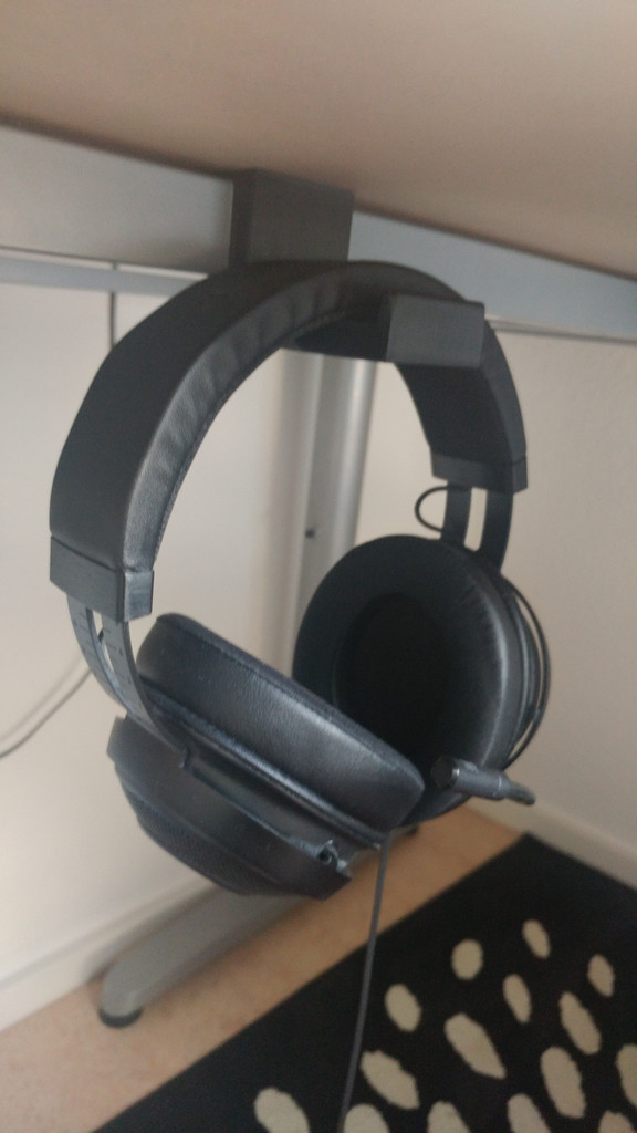 Headset/Headphones Hanger for IKEA Desk Galant