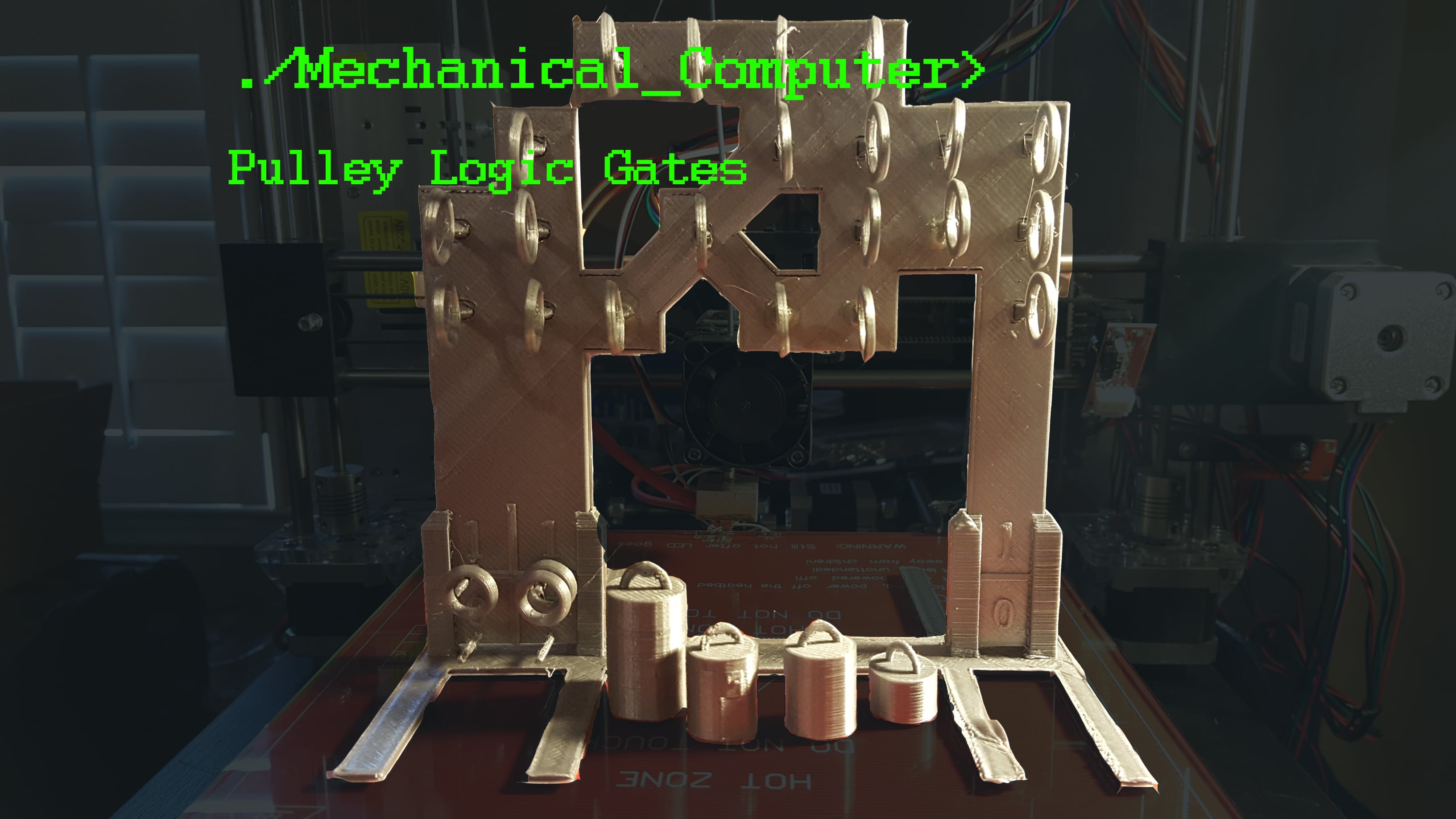Mechanical Computer: Pulley Logic Gates