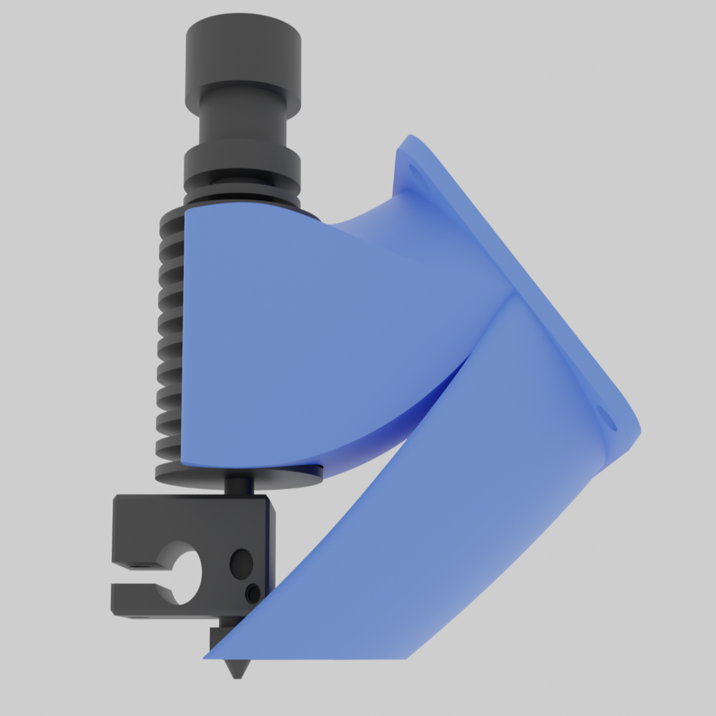 2-in-1 fan duct: Strong clamp remix for E3D V6