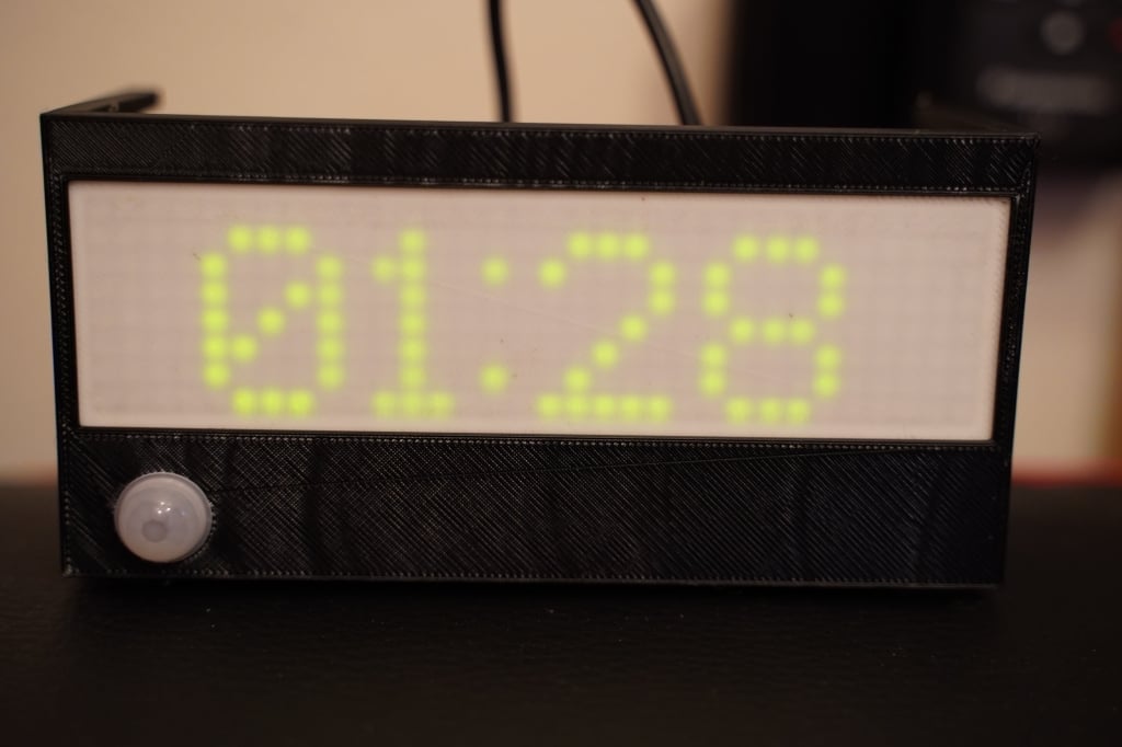 8x32 Matrix Display with PIR, Temperature, and Humidity