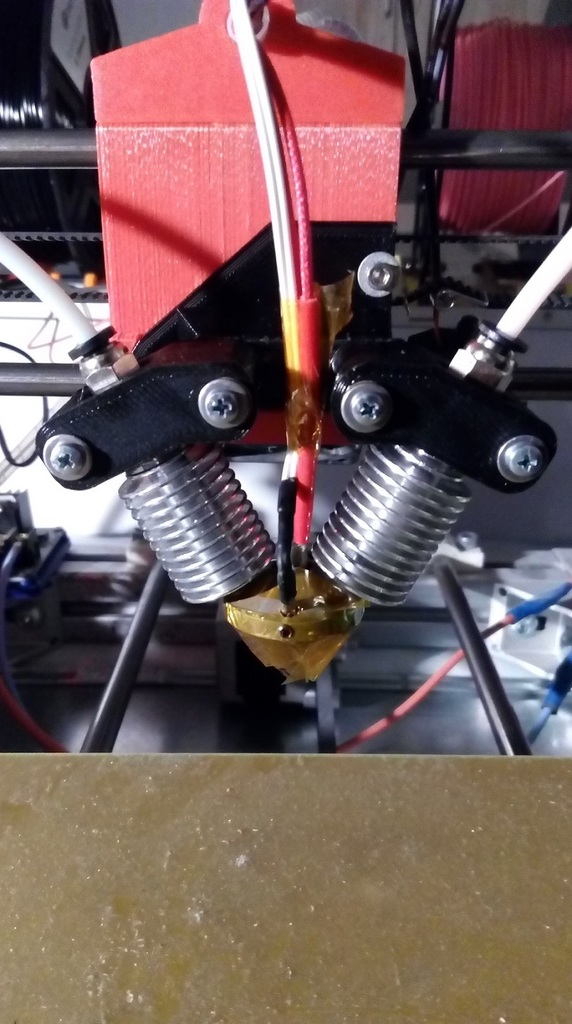 Diamond 2in1out extruder mount for Rebel II