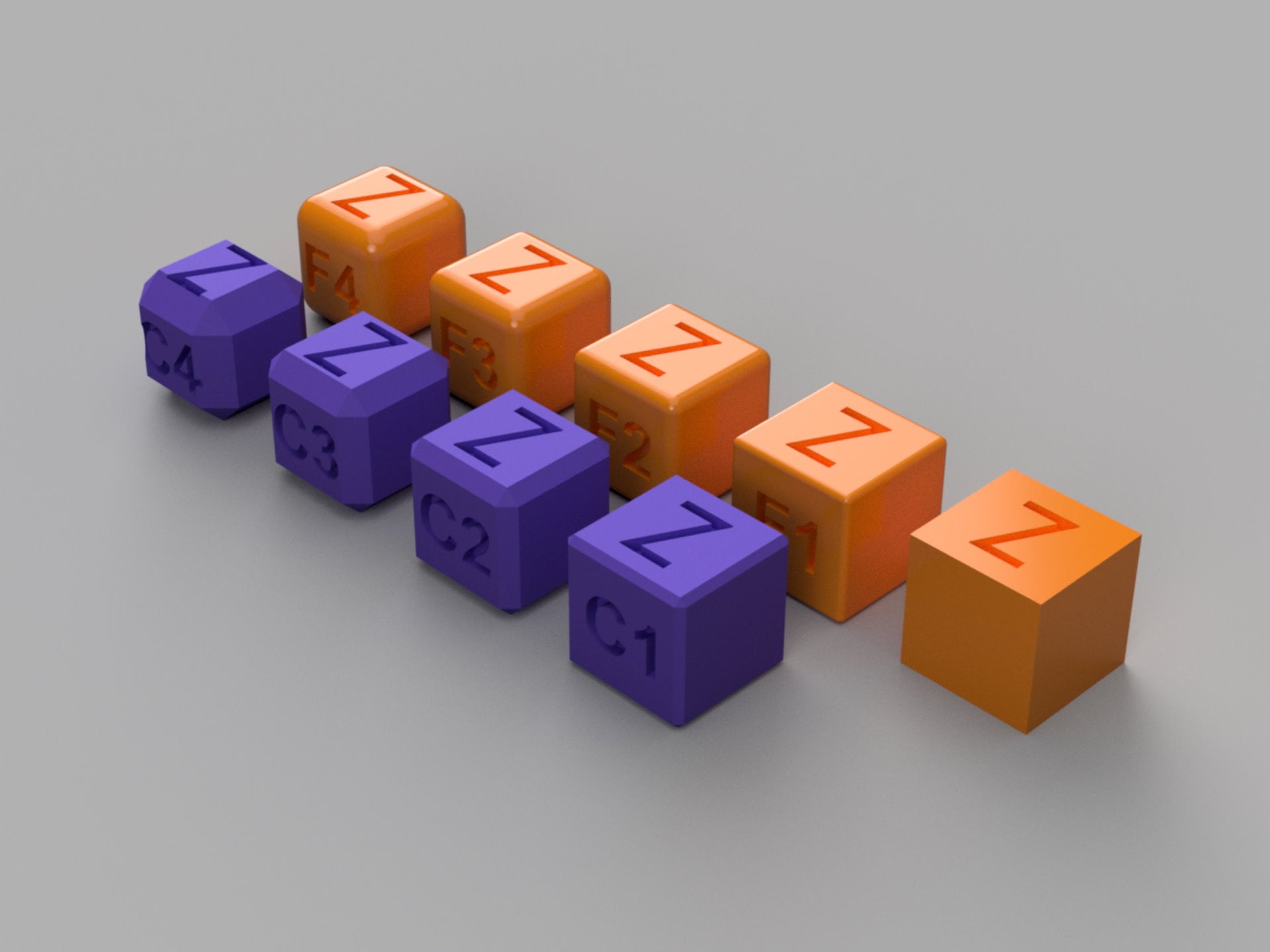 Fillet and Chamfer Calibration Cube Set in a Box