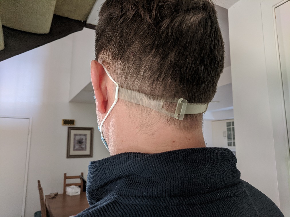 Single print mask ear relief strap for resin printer