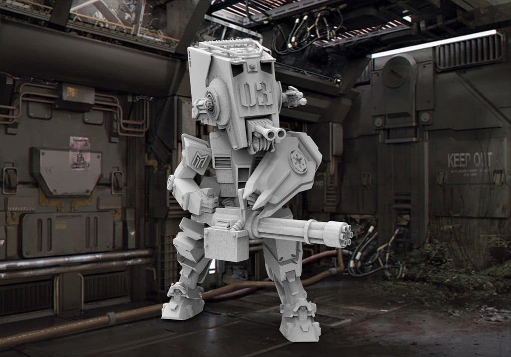 Star Wars Gundam ATST Walker Robot Dreadnaught