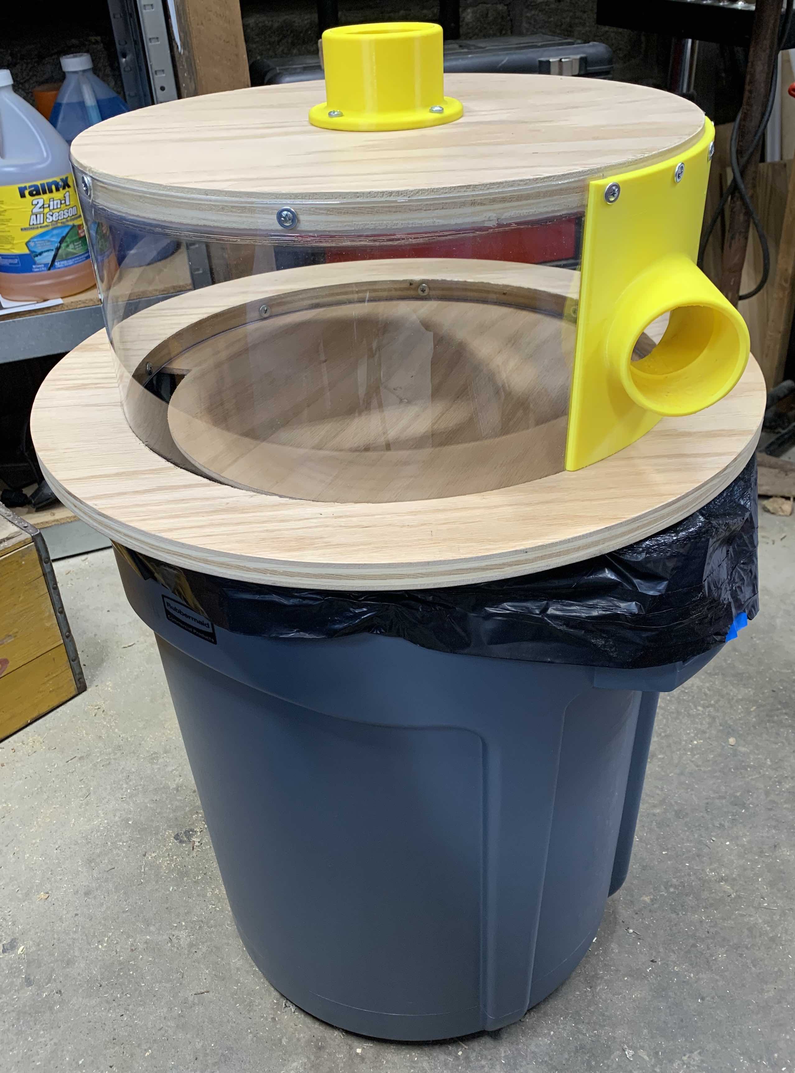 Cyclone dust collector ports