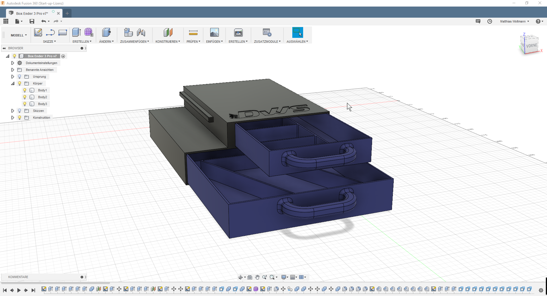 STL file Drawer for Ender 3/Ender 3 pro/ Ender 3 Neo 🧞‍♂️・Model to  download and 3D print・Cults