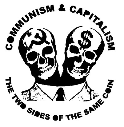 Communism and Capatalism stencil