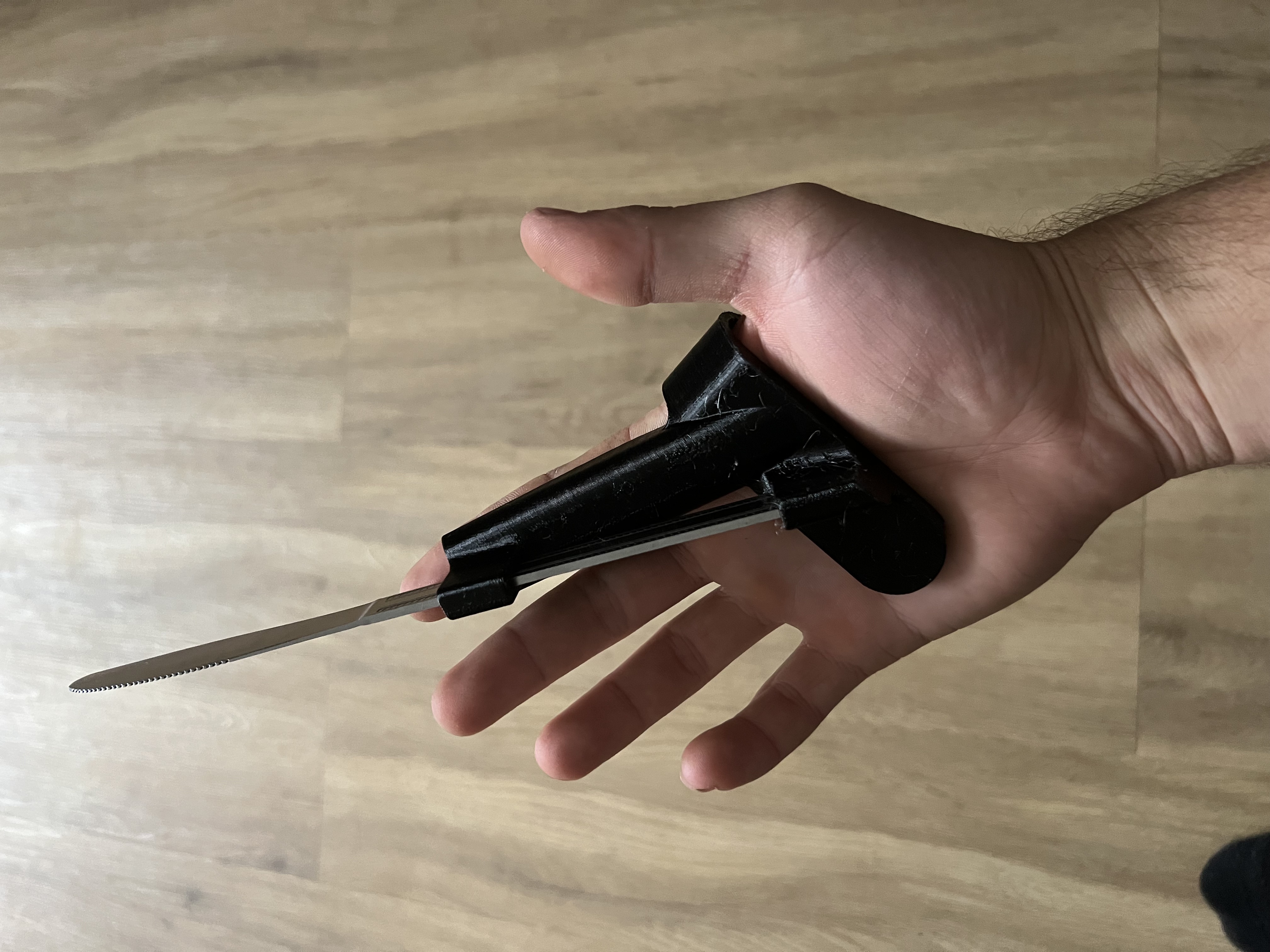 Assistive Knife Holder for Limited Hand Function & Grip Strength