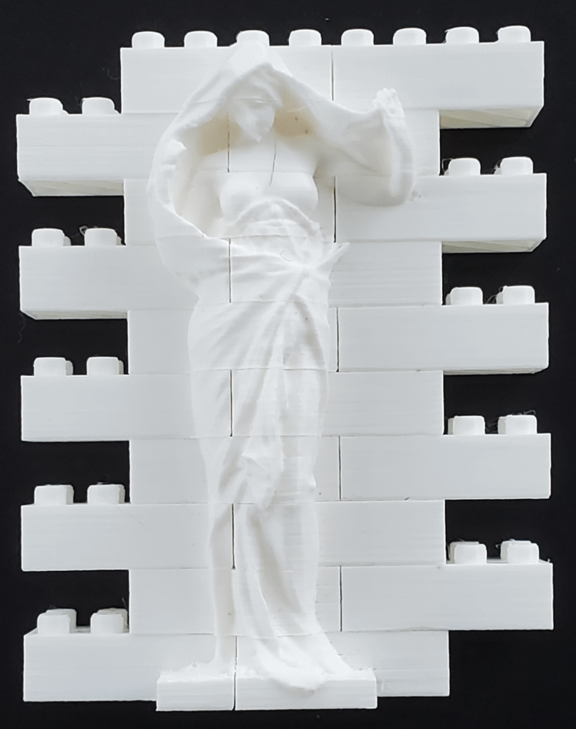 Montini Nature Unveiling Herself before Science Wall Set (Lego Compatible) 