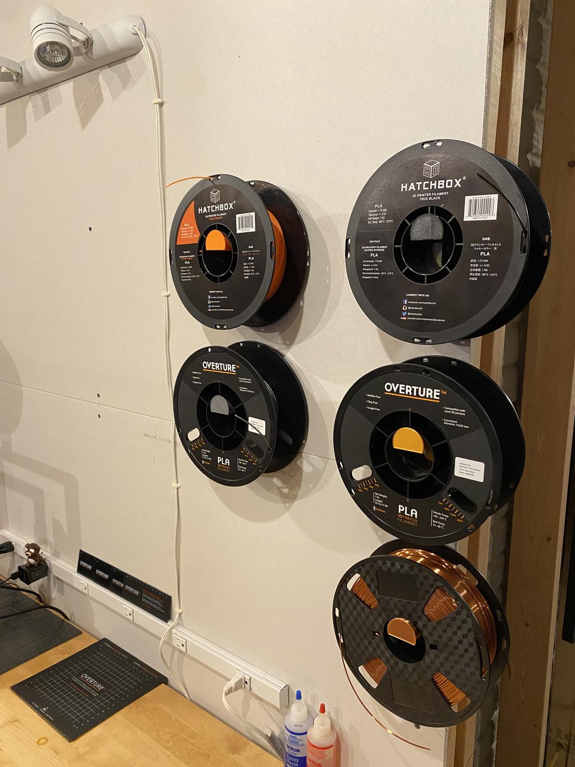 Filament Spool Storage Bracket