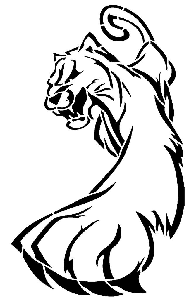 Cougar stencil