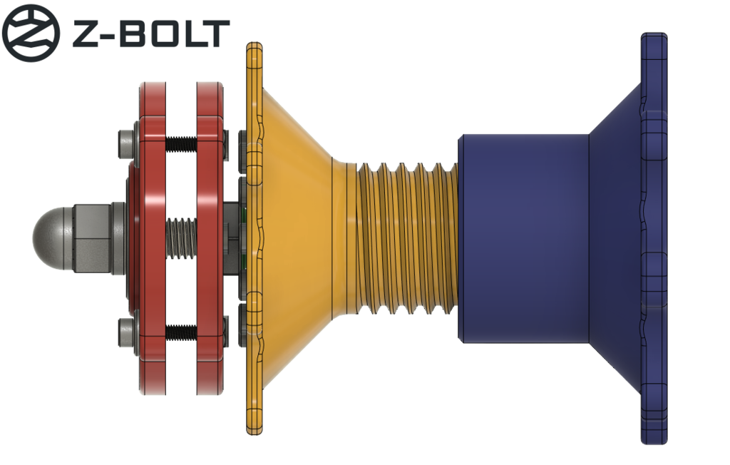 Z-Bolt Wall Spool Holder (with magnet break and bearings)