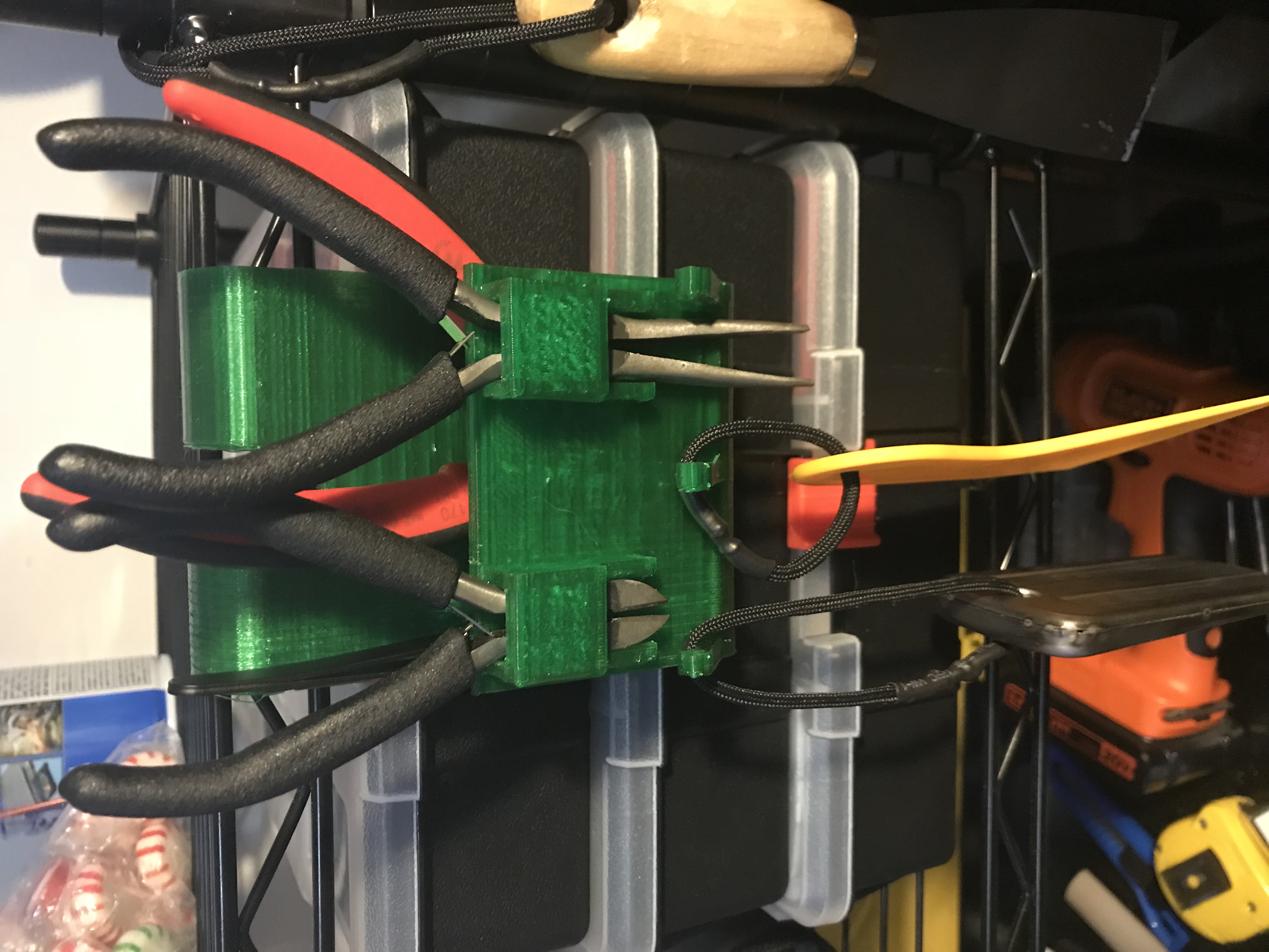 Hanging Tool Holder With Hooks