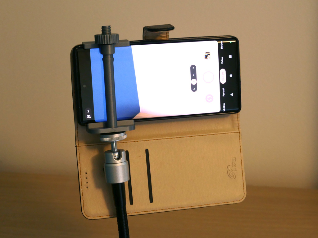 Phone (in a case) to Tripod Holder