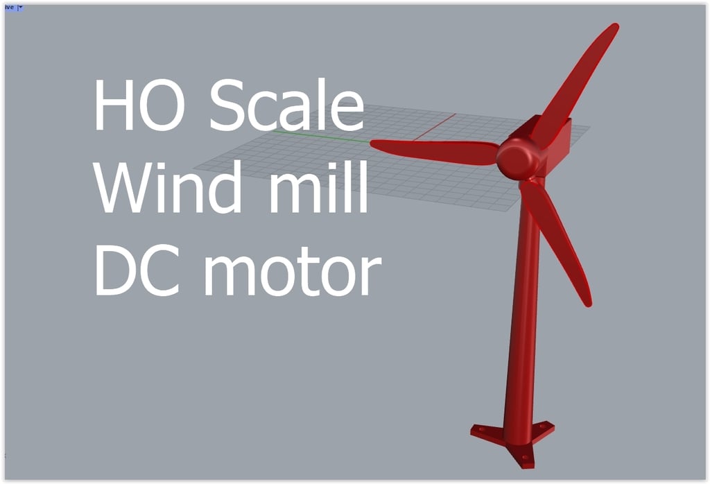 HO Scale Wind turbin wiith dc motor