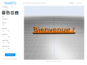 3D Text generator (free online tool)