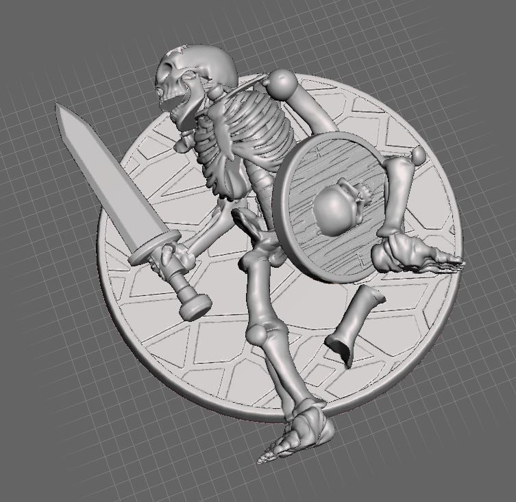28mm Skeleton Warrior Dead / Casualty