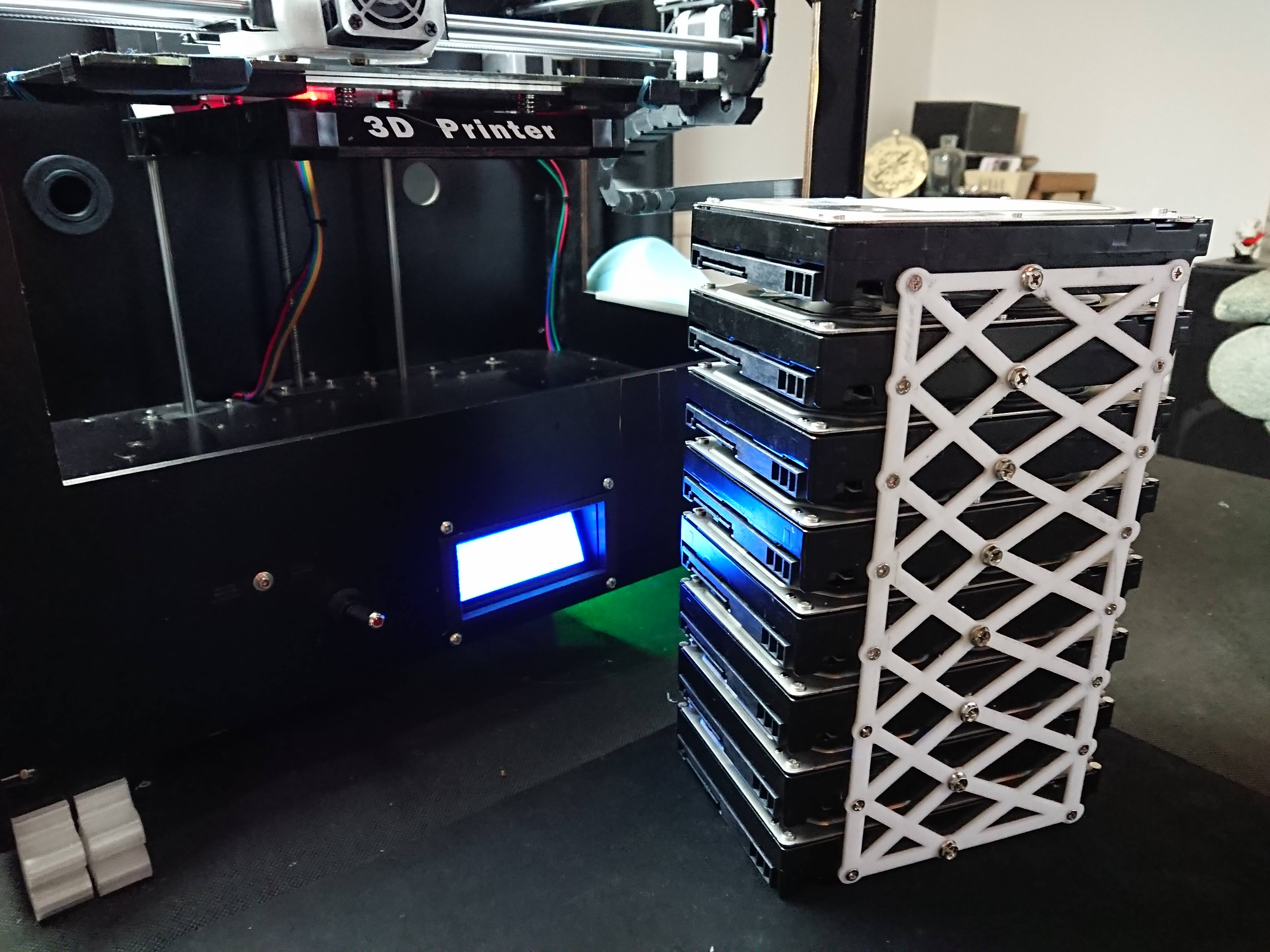 8x 3.5" Hard Drive Tower Stack / Mount