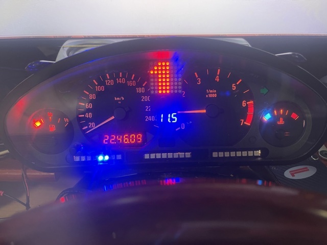 e36 gauge fuel /water ring led simhub