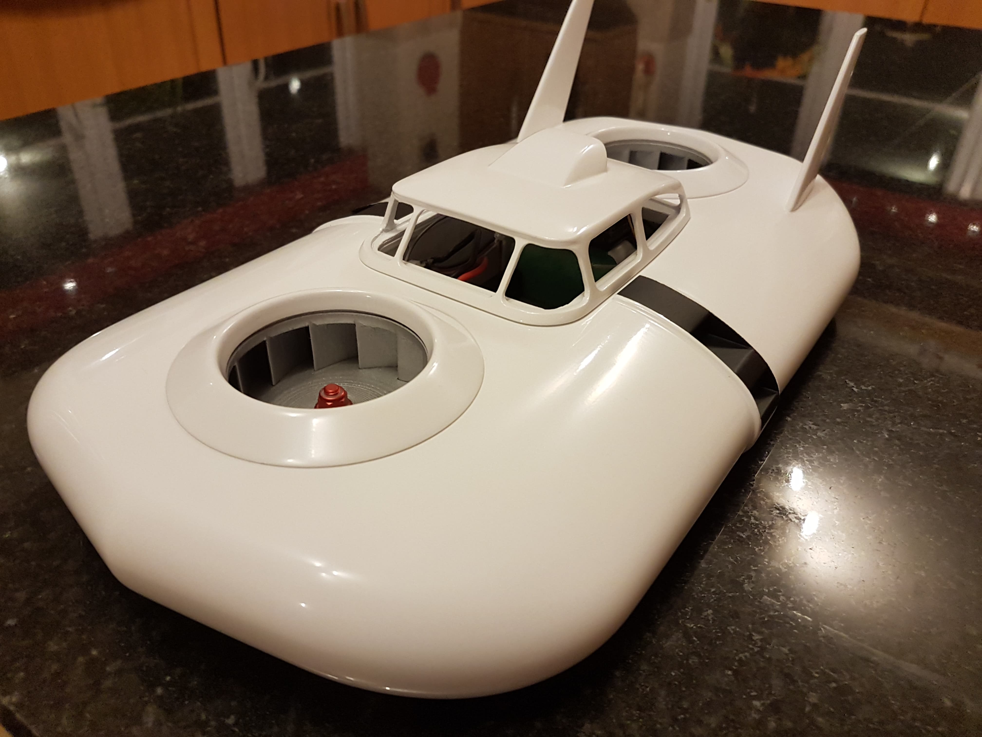Cc2 002 Cushioncraft Skirtless Hovercraft Rc Model 125 Scale 3D Printed Cc2