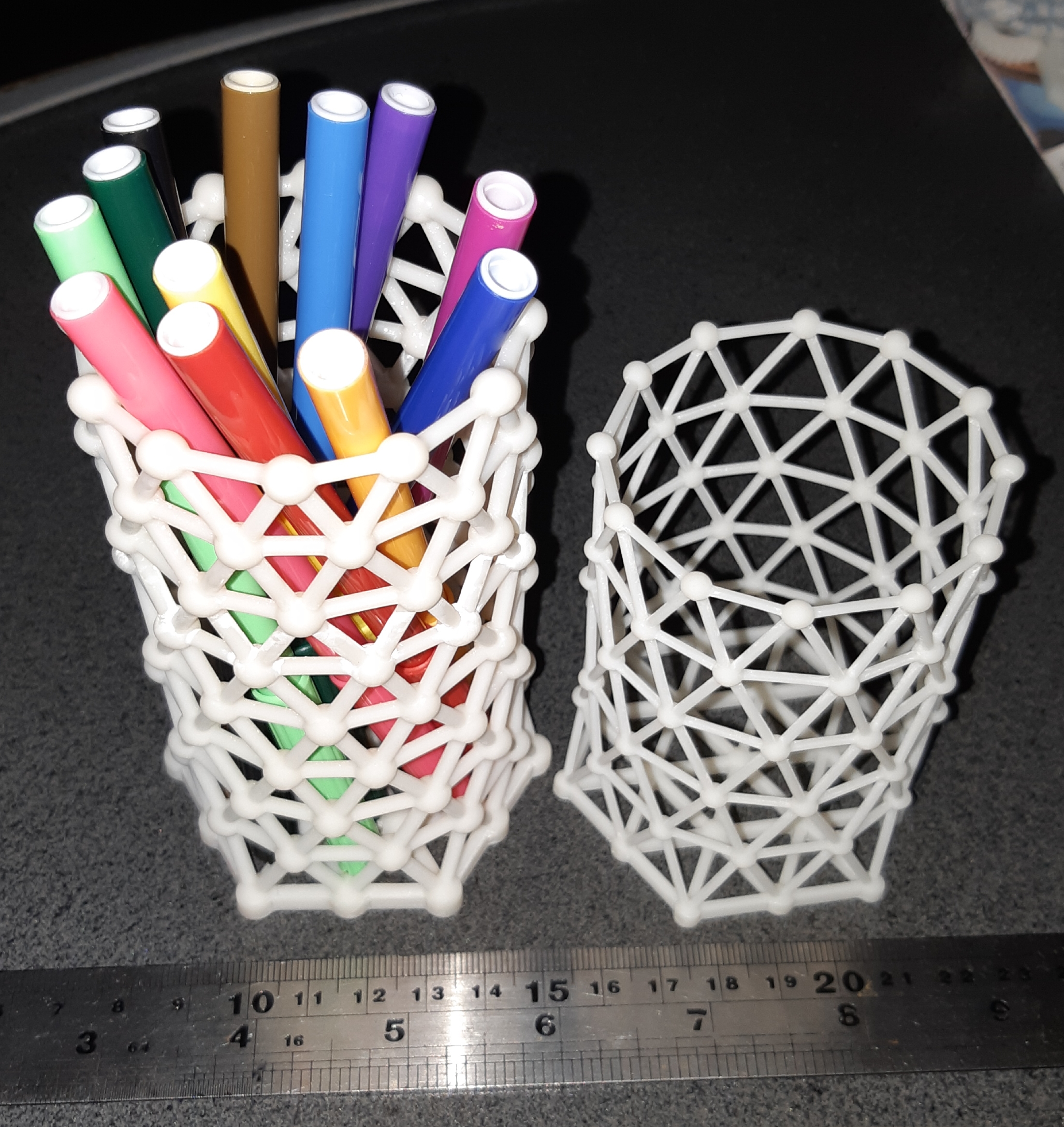 Hex Mesh Pencil Baskets