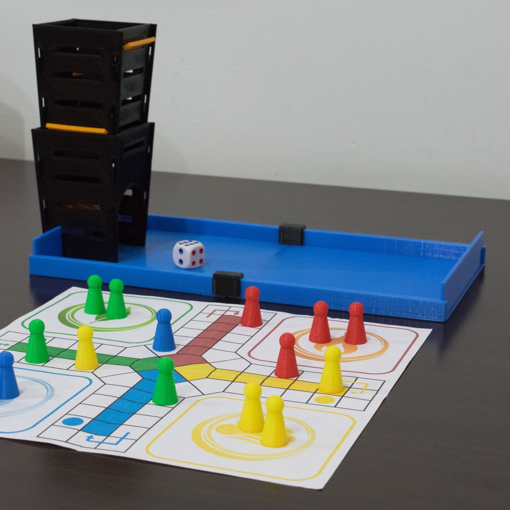 Ludo Set with Box and Dice Tower