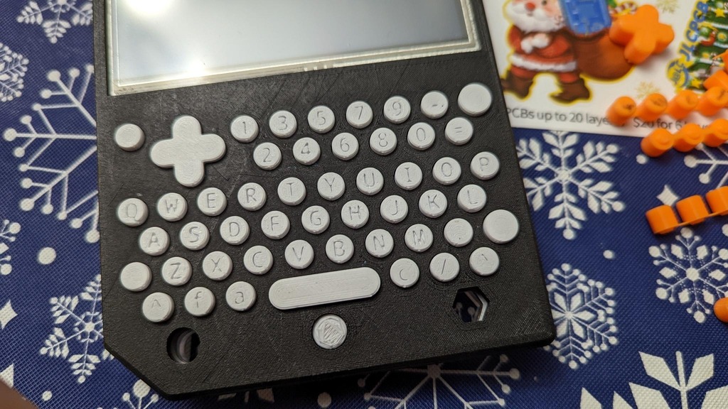 PocketCHIP keyboard buttons with legends and power saving
