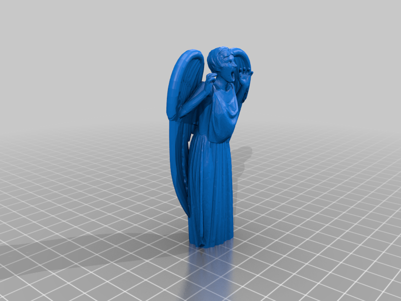 Weeping Angel with Base (separate models)
