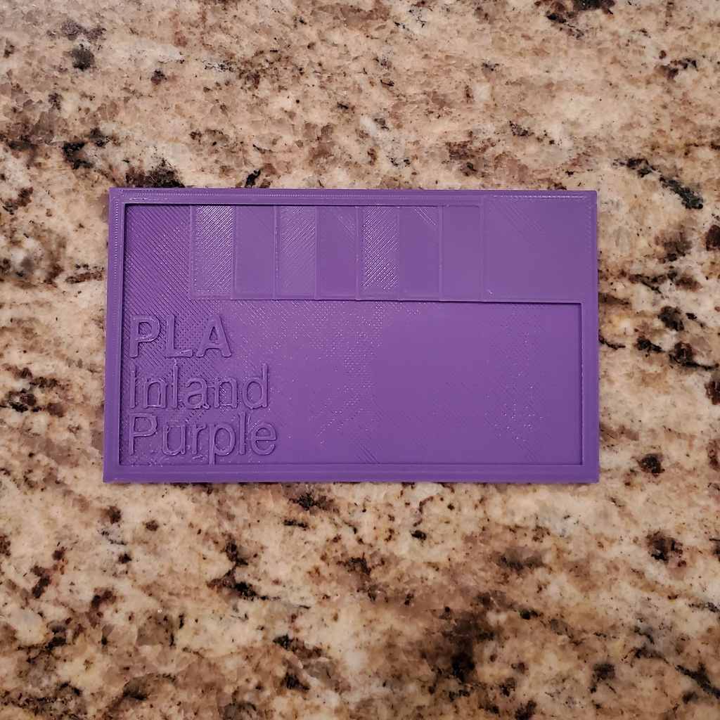 Inland PLA Filament Swatch Purple