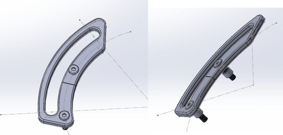 Scotts Steering Stabilizer cable guide for KTM