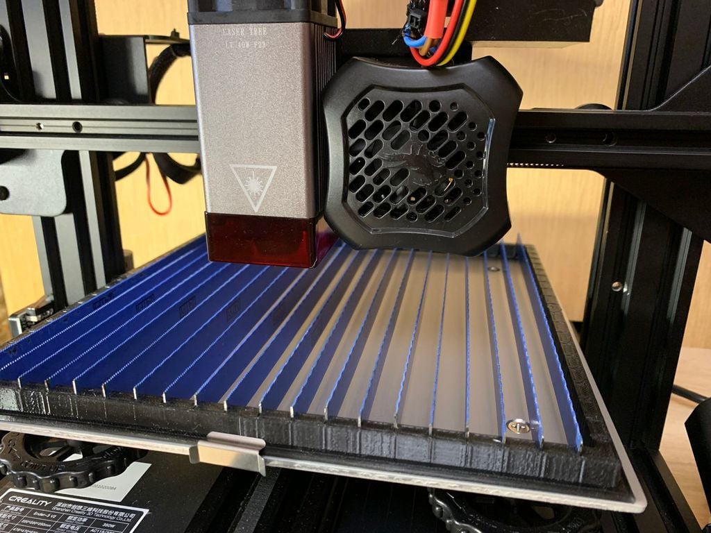 Ender 3 V2 laser proof table and clamp