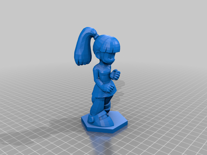 Megaman Roll Object Holder with Base