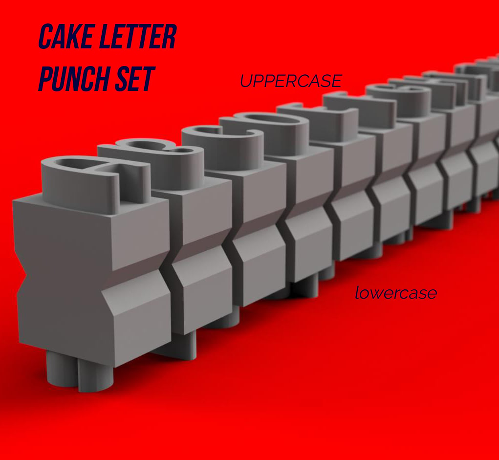 Cake Letters Punches/stamps