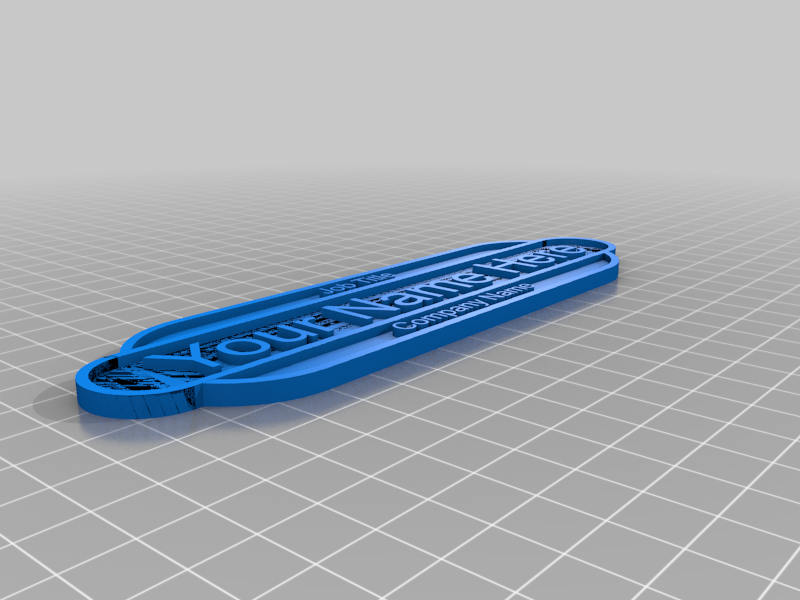 Customisable Name Plaque