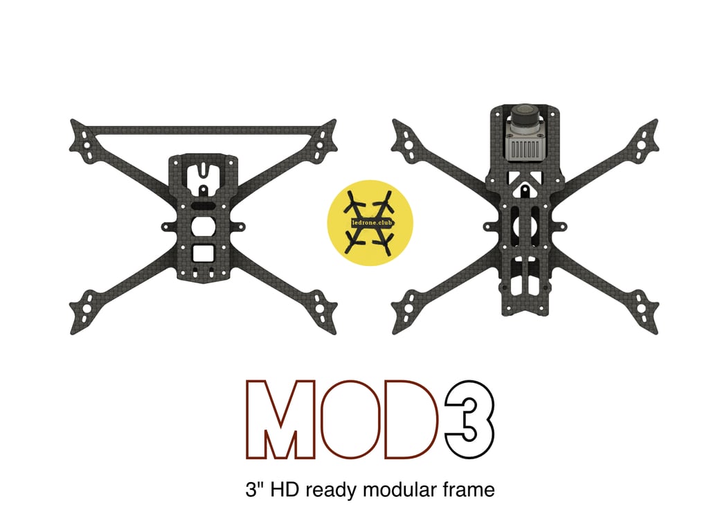 MOD3 : modular 3 inch HD frame (unibody)